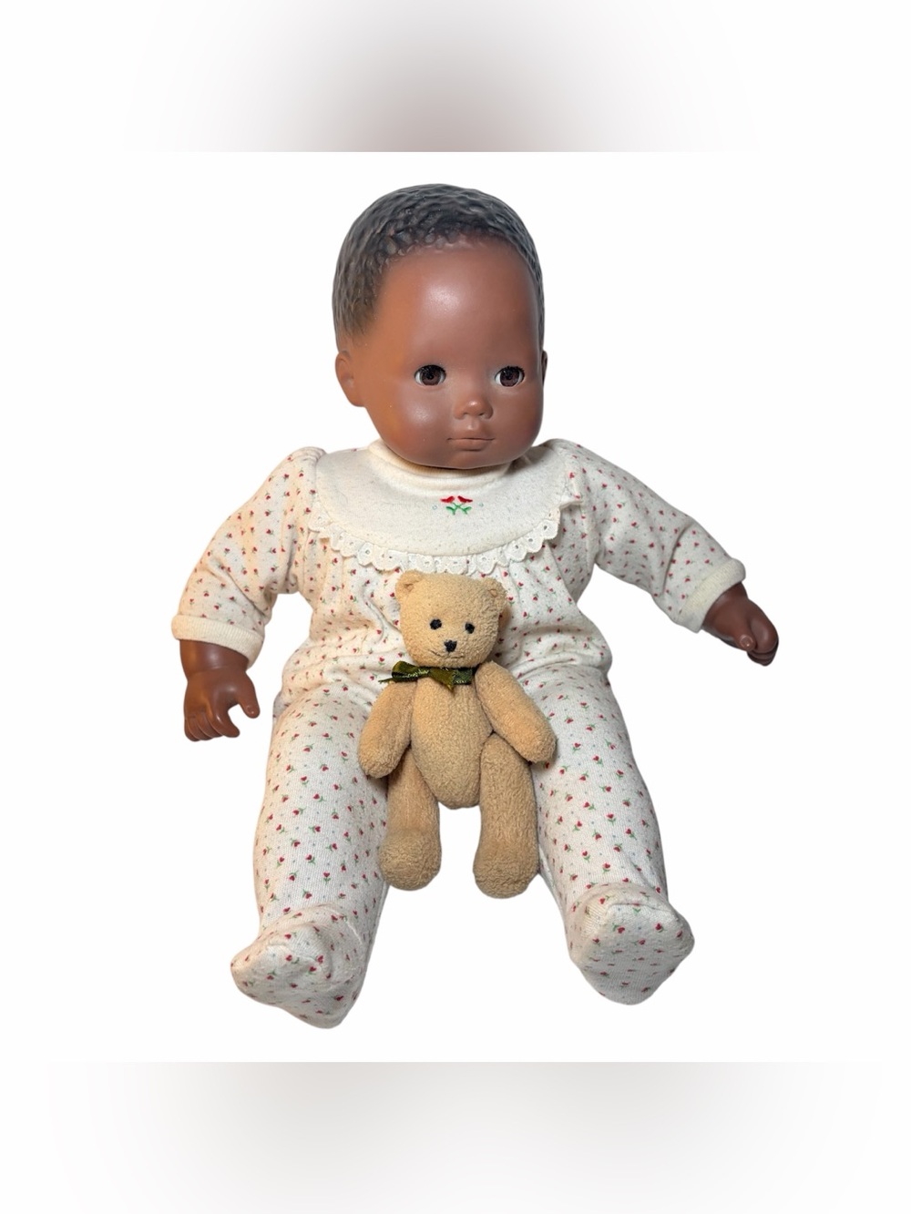 Pleasant Company African American Bitty Baby Doll with Bitty Bear 1996